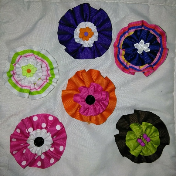 Set of Ribbon Hairbows - Picture 1 of 2